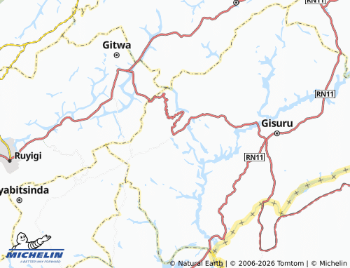 Mappa MICHELIN Muyebe - ViaMichelin