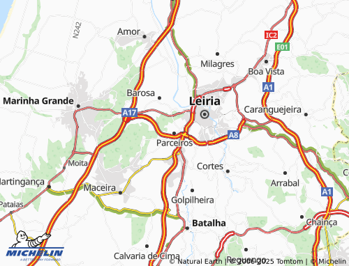 MICHELIN Parceiros map - ViaMichelin