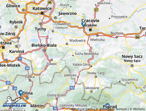MICHELIN Suski map - ViaMichelin