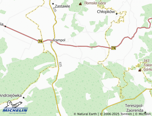 MICHELIN-Landkarte Kąty - ViaMichelin