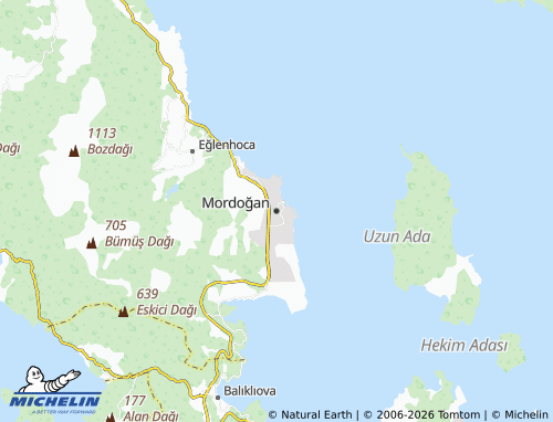MICHELIN Mordoğan map - ViaMichelin