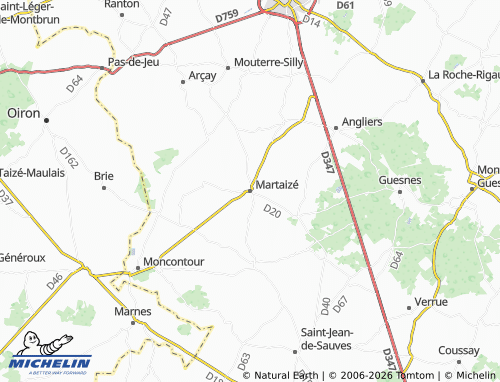 Mappa MICHELIN Martaizé - ViaMichelin