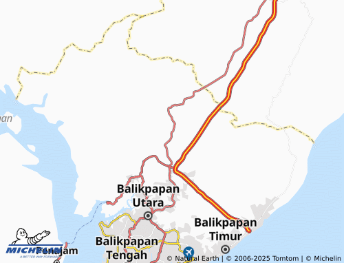MICHELIN Karang Joang map - ViaMichelin