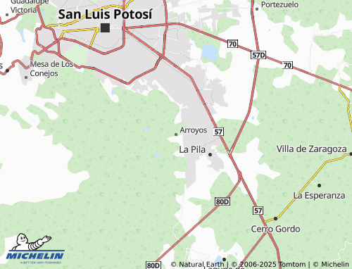 MICHELIN Arroyos map - ViaMichelin