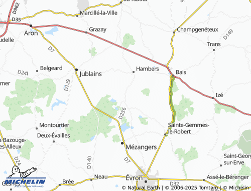 Kaart MICHELIN Chellé - ViaMichelin