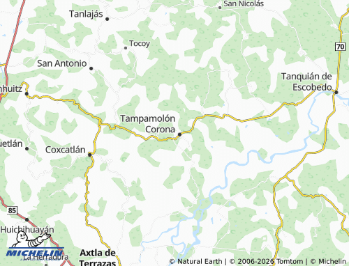 MICHELIN Nueva Segunda Sección map - ViaMichelin