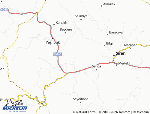 MICHELIN Babuş map - ViaMichelin