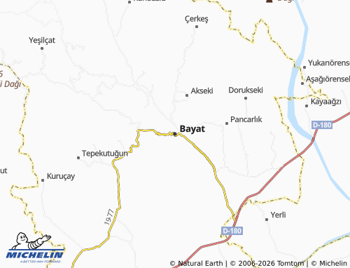 Mappa MICHELIN Bayat - ViaMichelin