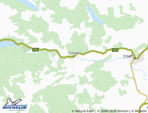 Carte MICHELIN Comrie - ViaMichelin