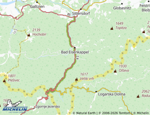 Mappa MICHELIN Vellach - ViaMichelin