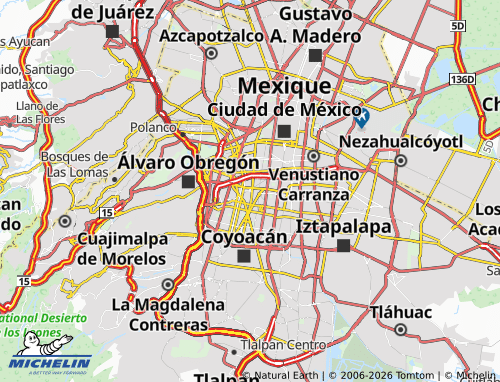 MICHELIN Narvarte Poniente map - ViaMichelin