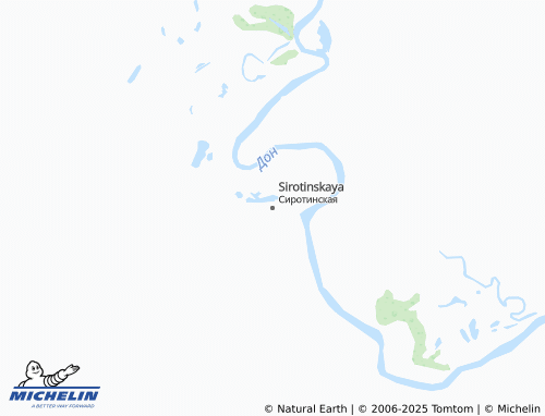 MICHELIN Sirotinskaya map - ViaMichelin