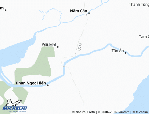 Mapa MICHELIN Năm Căn - ViaMichelin