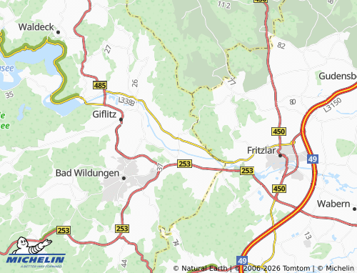 MICHELIN Wellen map - ViaMichelin
