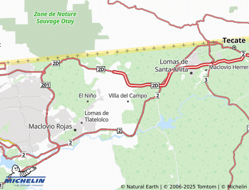Carte MICHELIN Parajes del Valle - ViaMichelin