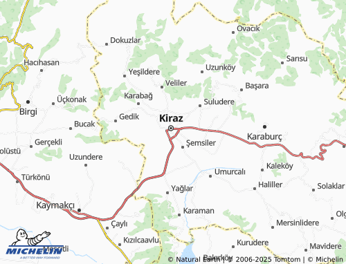 MICHELIN Cumhuriyet map - ViaMichelin