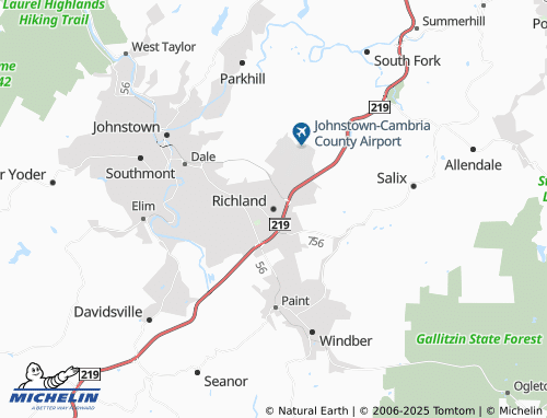 Carte MICHELIN Richland - ViaMichelin