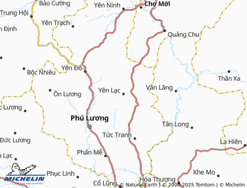 MICHELIN Yên Lạc map - ViaMichelin