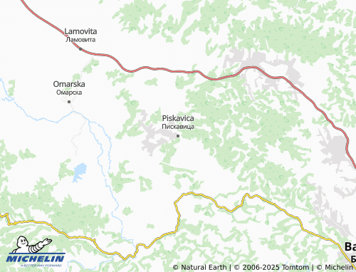 MICHELIN-Landkarte Piskavica - ViaMichelin
