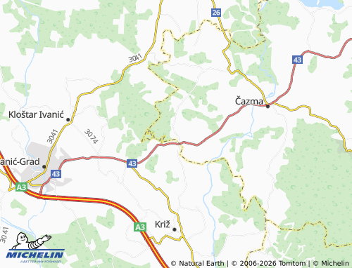 MICHELIN-Landkarte Sovari - ViaMichelin