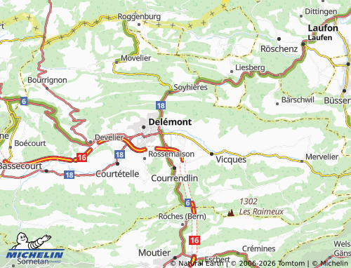 Mappa MICHELIN Courroux - ViaMichelin