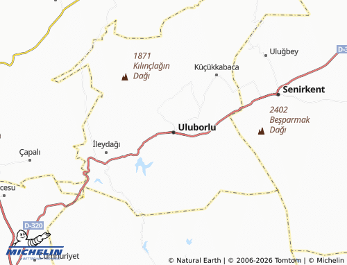 Mappa MICHELIN Uluborlu - ViaMichelin