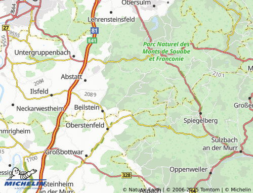 MICHELIN-Landkarte Jettenbach - ViaMichelin