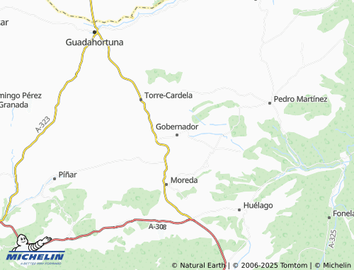 MICHELIN Gobernador map - ViaMichelin