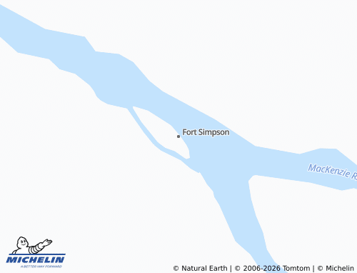 Mapa MICHELIN Fort Simpson - ViaMichelin