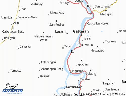MICHELIN Tagao map - ViaMichelin