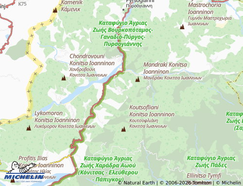 MICHELIN Monastiri map - ViaMichelin