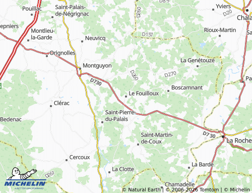 Mapa MICHELIN Le Fouilloux - ViaMichelin
