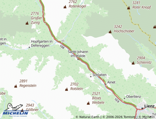 MICHELIN Sankt Johann im Walde map - ViaMichelin