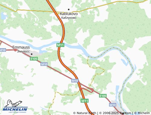 MICHELIN Novoye Semenovskoye map - ViaMichelin