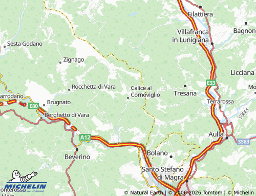 Mappa MICHELIN Calice al Cornoviglio - ViaMichelin