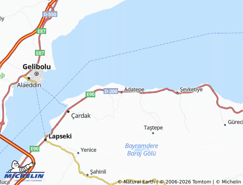 Mappa MICHELIN Adatepe - ViaMichelin