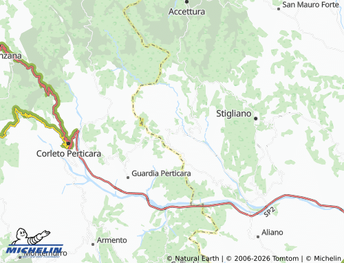 Carte MICHELIN Gorgoglione - ViaMichelin