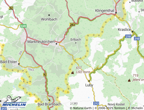 MICHELIN Wernitzgrün map - ViaMichelin