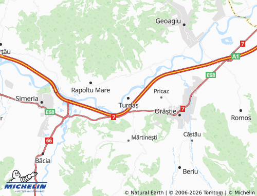 MICHELIN Turdaș map - ViaMichelin