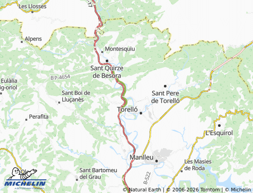 Carte MICHELIN Borgonyà - ViaMichelin