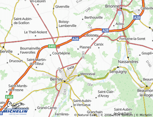 MICHELIN Le Theil map - ViaMichelin