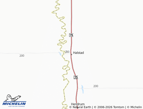 Mapa MICHELIN Halstad - ViaMichelin