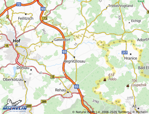 Mappa MICHELIN Regnitzlosau - ViaMichelin