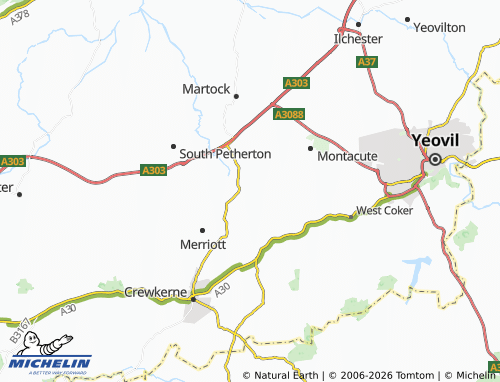 Carte MICHELIN Chiselborough - ViaMichelin