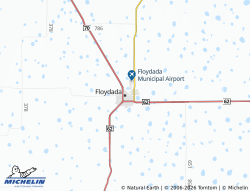 Kaart MICHELIN Floydada - ViaMichelin