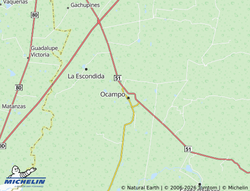 Mappa MICHELIN De Guadalupe - ViaMichelin