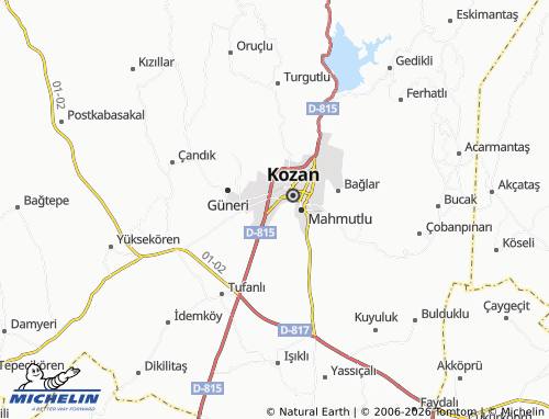 MICHELIN Şevkiye map - ViaMichelin
