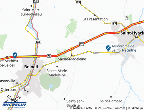 MICHELIN Sainte-Madeleine map - ViaMichelin