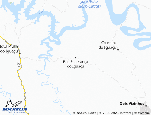 Mapa MICHELIN Boa Esperança do Iguaçu - ViaMichelin