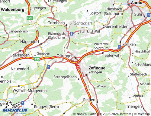 MICHELIN Oftringen map - ViaMichelin